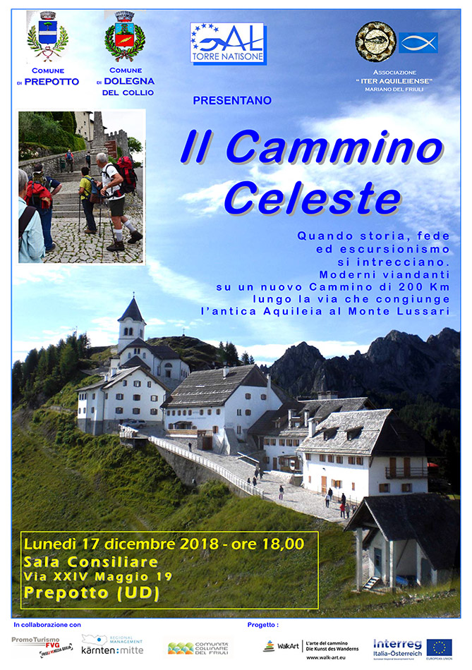 Iniziativa del 17 dicembre 2018: presentazione Cammino Celeste a Prepotto