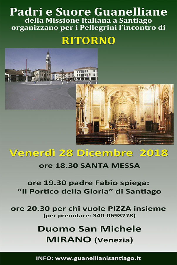 Iniziativa del 28 dicembre 2018: festa del ritorno