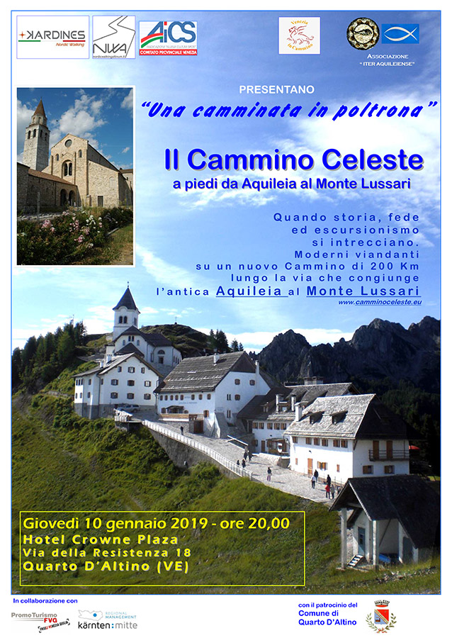 Iniziativa del 10 gennaio 2019: presentazione del Cammino Celeste a Quarto d'Altino