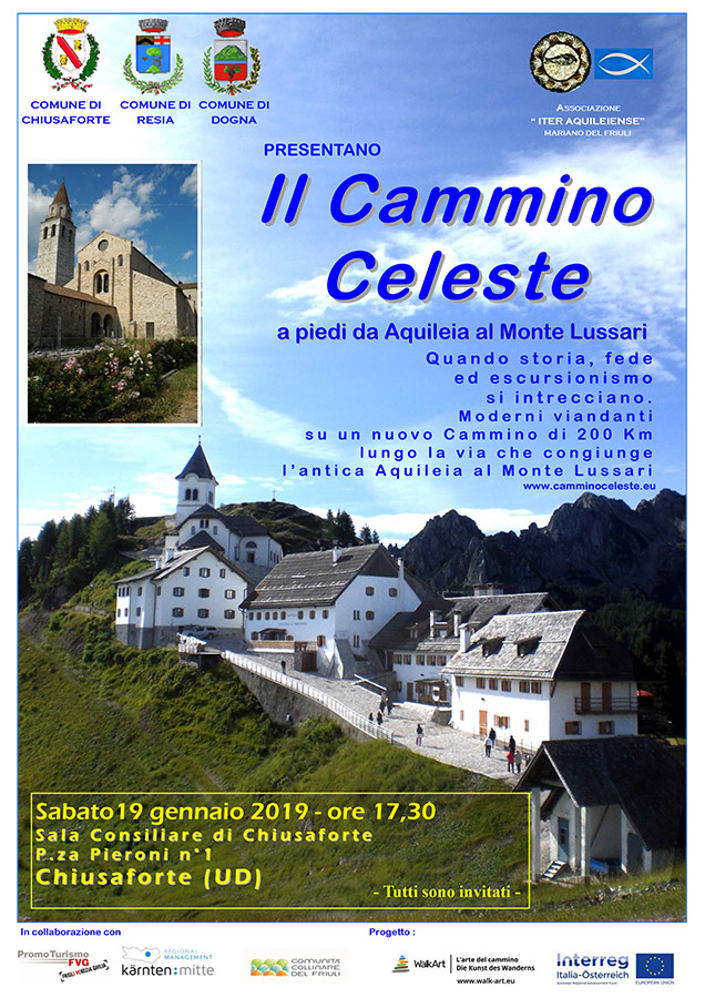 Iniziativa del 10 gennaio 2019: presentazione del Cammino Celeste a Chiusaforte