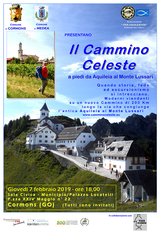 Iniziativa del 7 febbraio 2019: presentazione del Cammino Celeste a Cormons