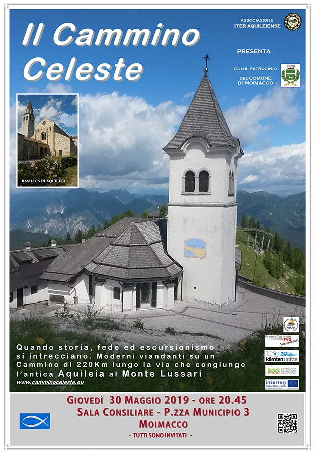 Iniziativa del 30 maggio 2019: presentazione del Cammino Celeste a Moimacco