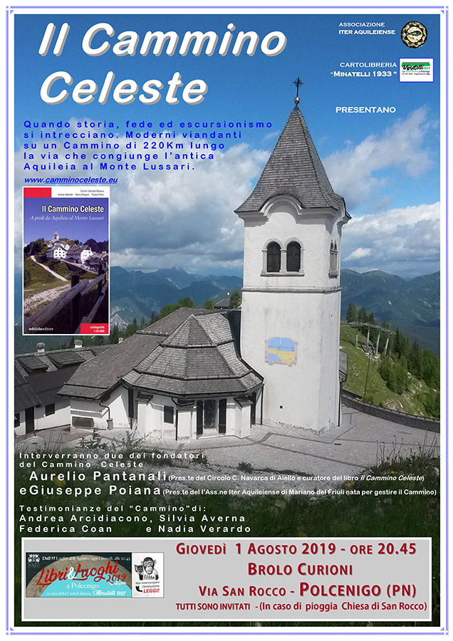 Iniziativa del 1 agosto 2019: presentazione del Cammino Celeste a Polcenigo