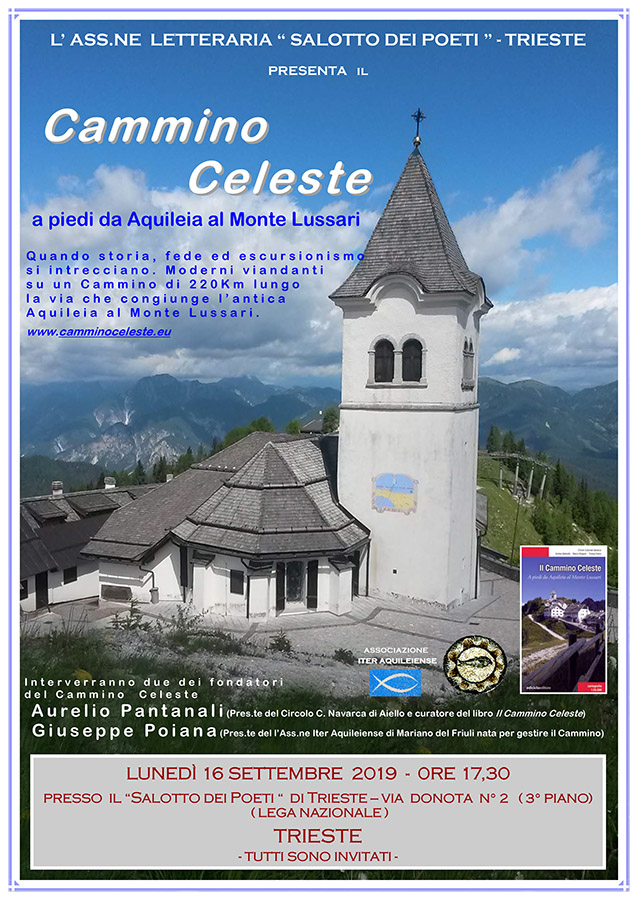 Iniziativa del 16 settembre 2019: presentazione del Cammino Celeste a Trieste