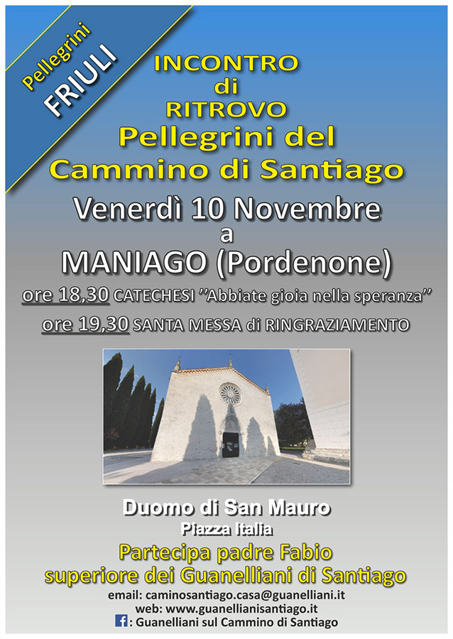 Incontro dei pellegrini a Maniago