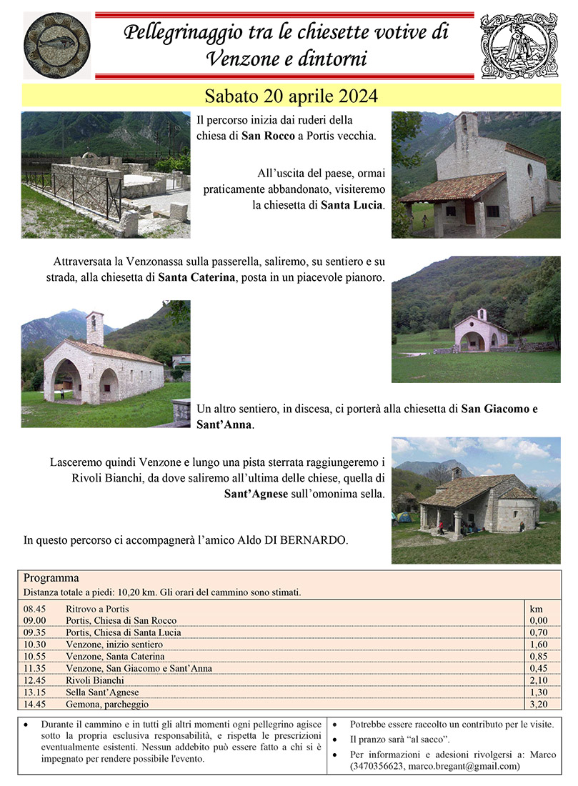 Locandina scoperta chiesette di Venzone