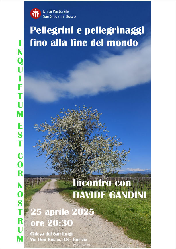 Locandina incontro con Davie Gandini a Gorizia