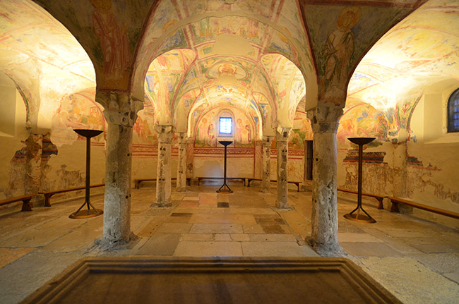 Aquileia foto 3: die Krypta: Fresken