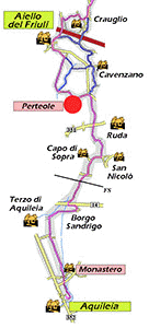 Cartina generale della tappa