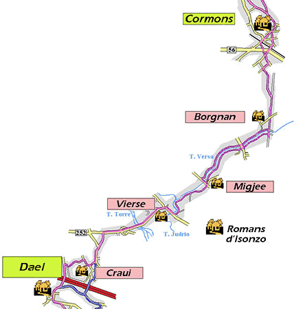 Cartina generale della seconda tappa
