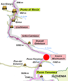 Cartina generale della tappa