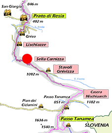 Cartina generale della tappa