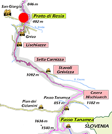 Cartina generale della tappa